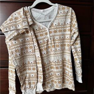 Women’s fair isle bear pajamas